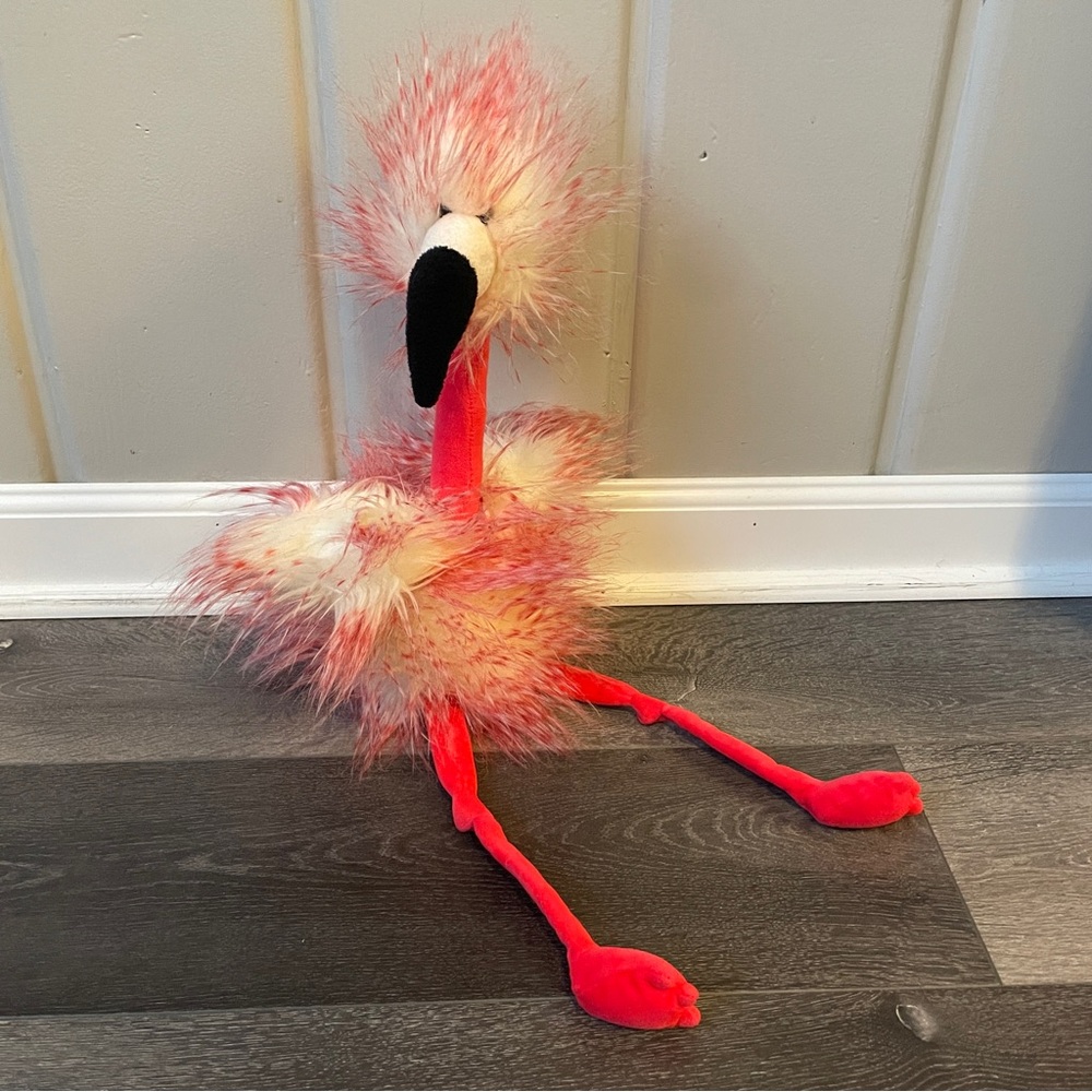 Jellycat London Flora Flamingo Plush 21" Pink Stuffed Animal Fluffy